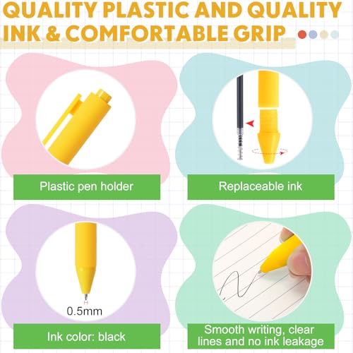 Crtiin 50 Pcs Inspirational Pens Bulk Macarons, Thank You - color: Macarons, size: 1 Count (Pack of 50)