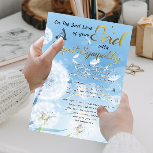 Sympathy Card for Loss of Dad, Heartfelt Condolence Gift - style: Card-248