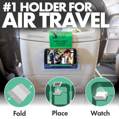 Flight Flap - Foldable Airplane Phone Holder, Travel Phone Stand, Green - color: Green, size: Large