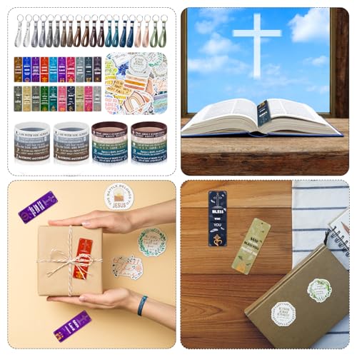 Cholemy 160 Pcs Christian Party Favor Bulk, Inspirational Style - style: Inspirational Style