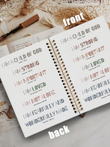Inspirational Bible Journal Notebook for Kids,Christian Faith Gift for Teen Girl Kids,Bible Study Notebook,Church Notes Journal for Sermons,Positive Affirmations Hardcover Spiral Notebook - color: i am child of the good
