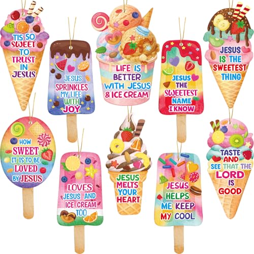 Fancy Land Sunday School Crafts Sticker Christian Ice Cream Craft Kid 30Pcs