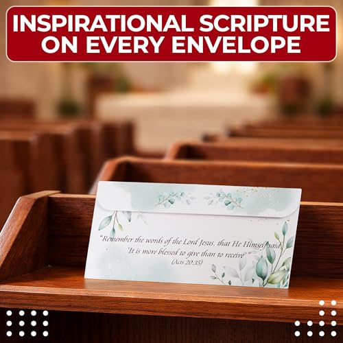 Tithes and Offering Envelopes for Church, 500 Count, 6.3 x 3.1 in