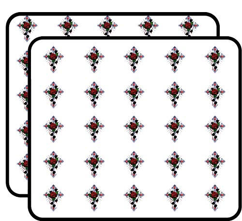 Cross Roses Sticker for Scrapbooking Waterproof Vinyl Stickers for Water Bottle, Laptop & Phone Case 50 Pack