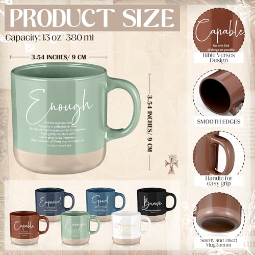 Didaey 6 Sets Pastor Appreciation Christian Mug Notebook Pen, Word - style: Word