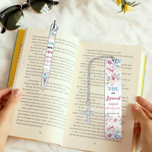 Bible Book Mark for Women, You are Loved Metal Christian Gift Set with Pen - style: You Are Loved