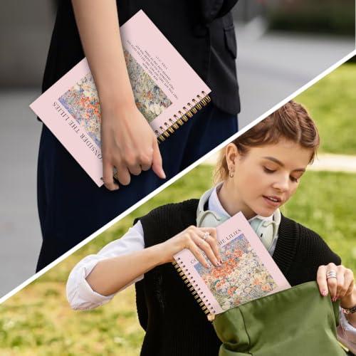 OJMFHEGEE Christian Consider The Pink Floral Spiral Notebook 5.5x8.3 in - color: Bible 3