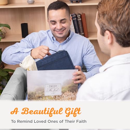 Christian Art Gifts Polyester Bible Cover for Men & Women: Jesus Fish Patch - color: Navy Blue/Jesus Fish, size: Extra Large