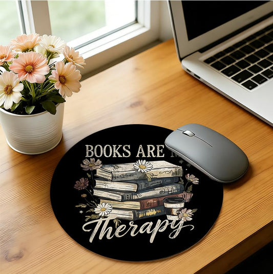 Vintage Floral Bookish Mouse Pad, Book Lover Gifts Mousepad Mouse Mat with Non-Slip Rubber Base for Home Office Desk Accessories, Gifts for Reader Book Lovers Women,7.9x7.9 Inch - color: Color-20