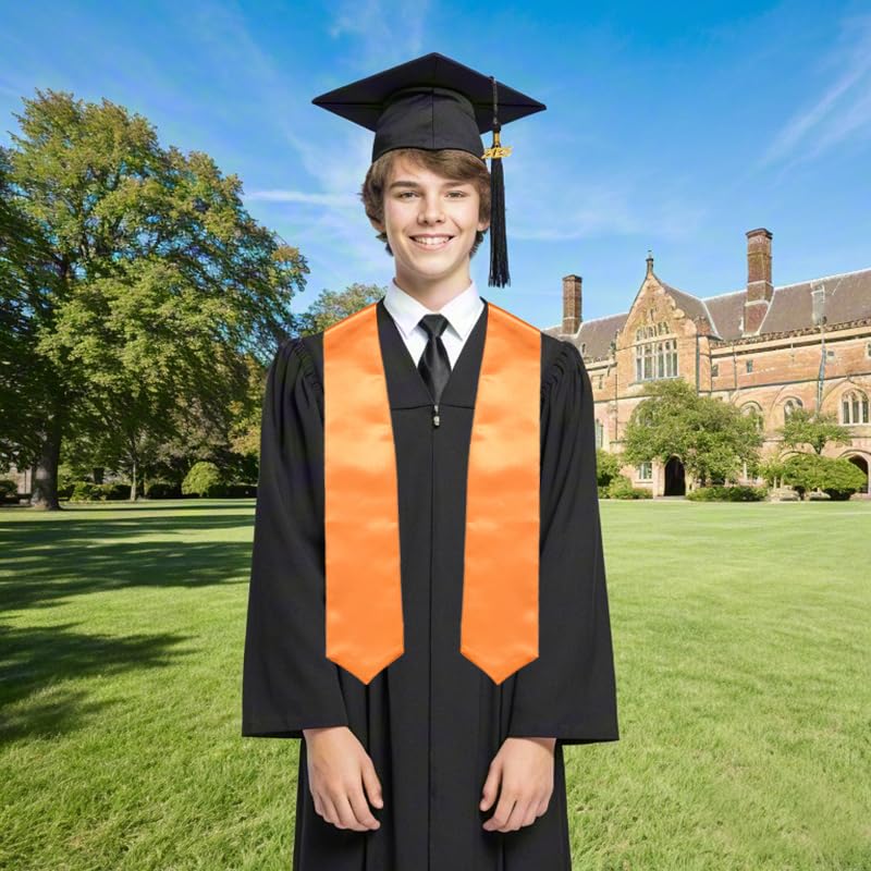 Newrara Graduation Stole - color: Orange