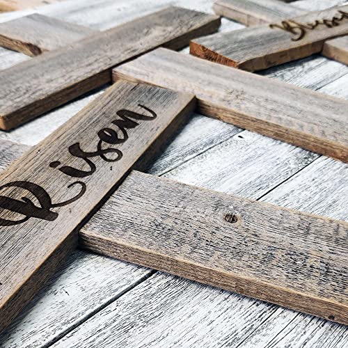Rockin' Wood Rustic Reclaimed Wood Cross, wall decor handmade in the USA, rustic Christian Home Decor, cross wall decor (Plain, Large) - color: Plain