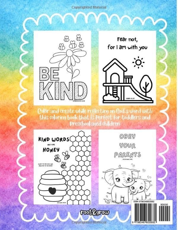 Bible Verse Coloring Book: Over 50 Coloring Pages With a Bible Verse on Each Page For Toddlers and Younger Children