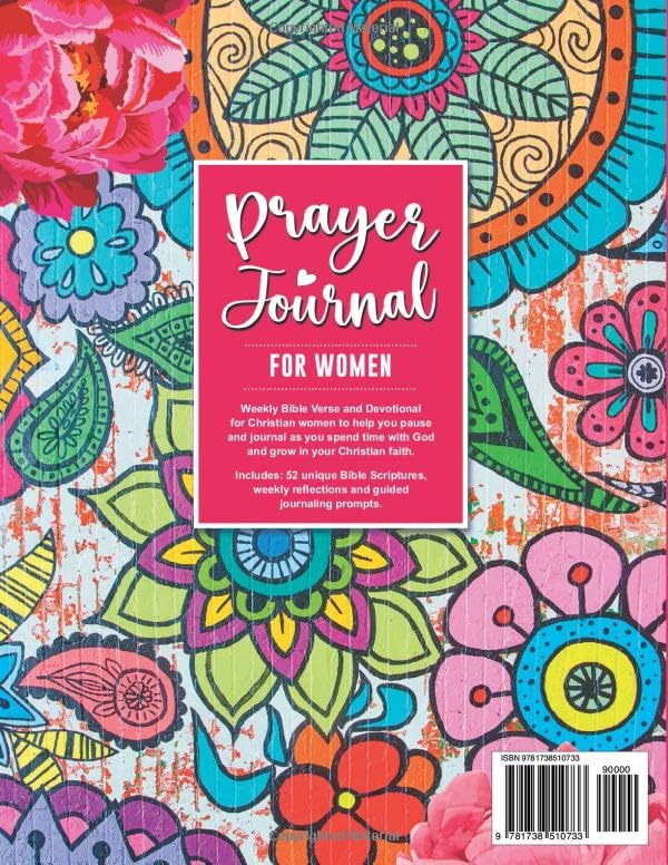 Prayer Journal for Women: 52 Week Guided Prayer Devotional with Scripture Verses, Reflections and Prompts