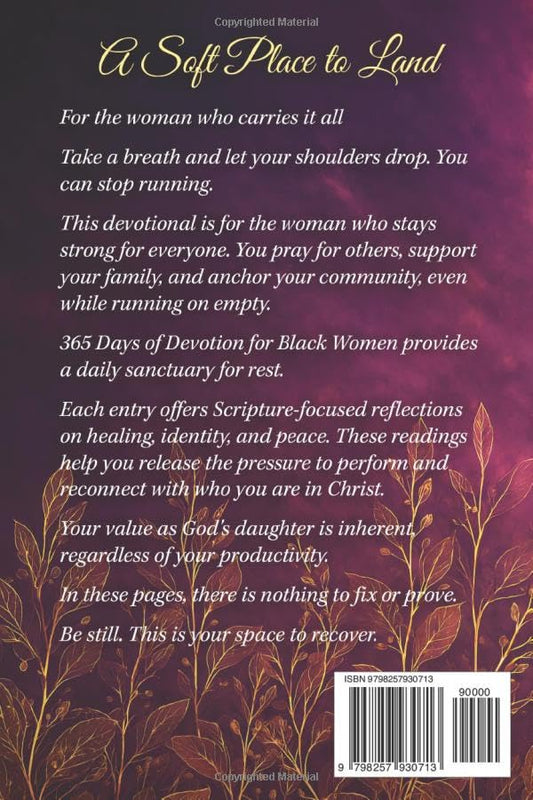 365 Days of Devotions for Black Women: 5-Minute Daily Reflections, Gentle Actions & Heartfelt Prayers to Cultivate Self-Love, Inner Peace, Spiritual ... Season of Life (365 Days of Grace for Women)