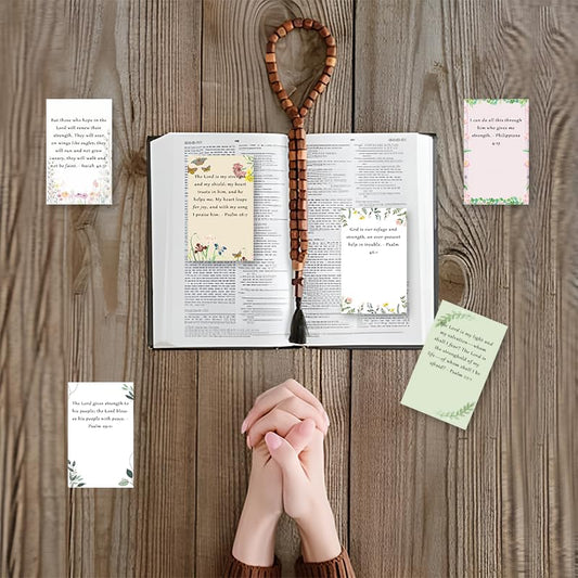 100 PCS Prayer Card 3.5x2inch Prayer Request Inspirational Scripture Cards with Bible Verses for Daily Devotion Christian Gift for Women, Men & Friends (White 02) - color: White 02