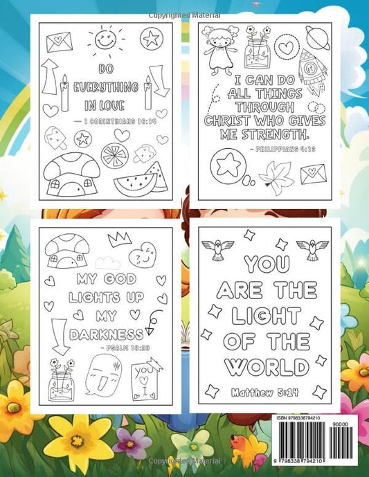 Bible Verses Coloring Book For Kids: Inspire Faith & Fun