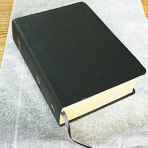 The NASB, MacArthur Study Bible, Large Print, Black Bonded Leather, Thumb Indexed, 1995 Text: Unleashing God's Truth One Verse at a Time (Holy Bible, New American Standard Bible)