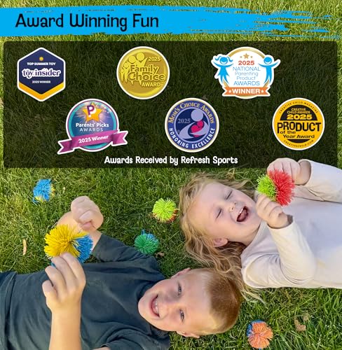 Stringy Balls & Sensory Toys for Kids 8 Pack - Stocking Stuffers For Kids Ages 4 5 6 7 8 9 Year Old Gift Ideas - Best Birthday Toddler Gifts for Boys & Girls - Monkey Pom Balls Fidget Toys Stress Ball - style: 8 Pack