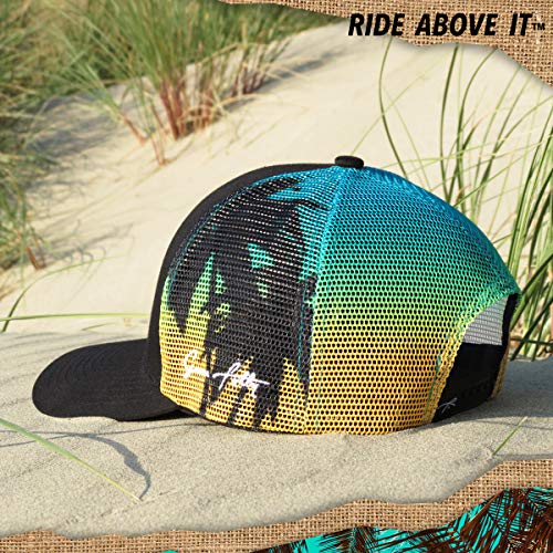 Grace Folly Trucker Hat for Men or Women- Many Cool Designs - color: Palm Beach