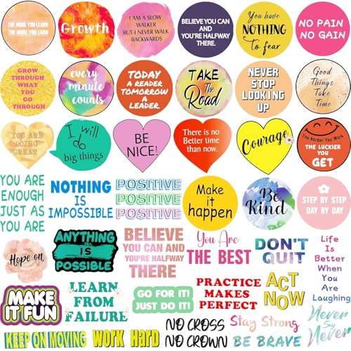 300Pcs Inspirational Scrapbook Motivational Stickers for Vision Board - style: inspirational style 300pcs
