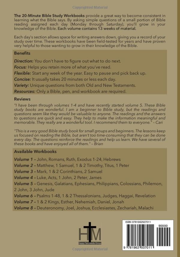The 20-Minute Bible Study Workbook - Volume 2: Matthew, 1 Samuel, 1 & 2 Timothy, Titus, 1 Peter