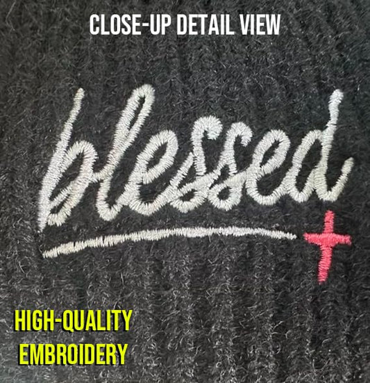 Christian Gifts for Men, Cross Beanie, Jesus Cross Knit Hat, Father's Day Christmas Birthday Gifts for Papa Uncle - color: Jesus Faith Beanies-1