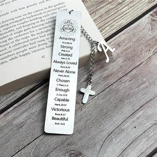 Bible Bookmark for Women Book Lovers Christian Gifts Accessories (Silver-A) - style: SILVER-A