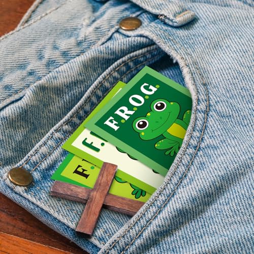 200 Pcs Fully Rely on God Frog Scripture Cards Bible Prayer Cards - style: Frog