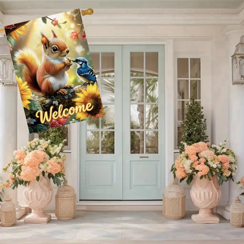 Large House Flag Spring Summer Garden Flag 28 x 40 Double Sided - color: Spring-28 x 40"