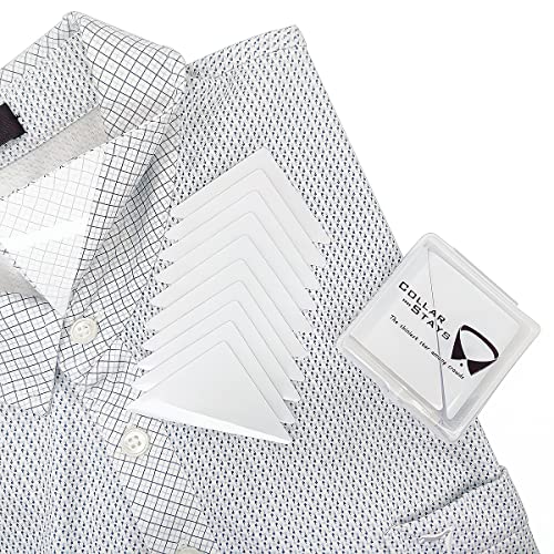 Collar Stays for Polo Shirts, No Curl Collar Polo Shirt Collar Stays, Polo Shirt Collar Fixed Great for Any Shirt with Collar - color: 60 Pcs