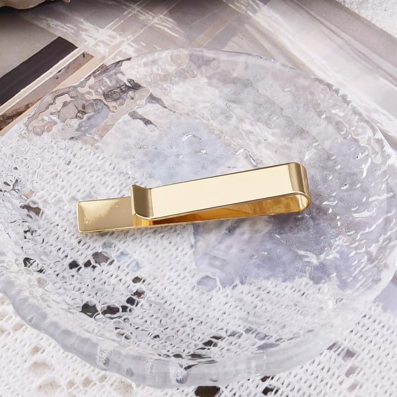 Novelty Mens Tie Clip for Wedding Graduation Gift for Him Son Grandson Birthday Christmas Gift Tie Clips for Dentist Pilot - style: man of god-gold