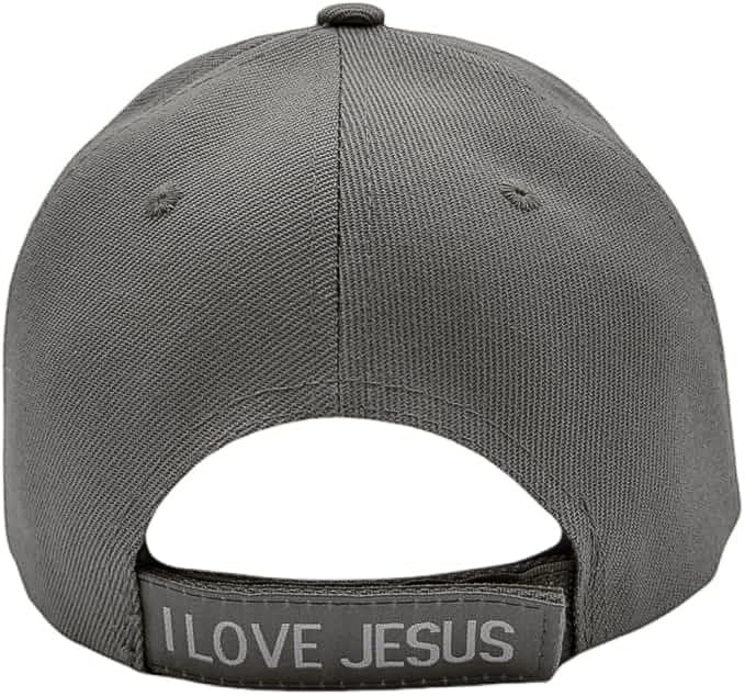 Black Duck Brand 3D Jesus is The Key Embroidered Jesus Christian Ball Cap - color: Gray