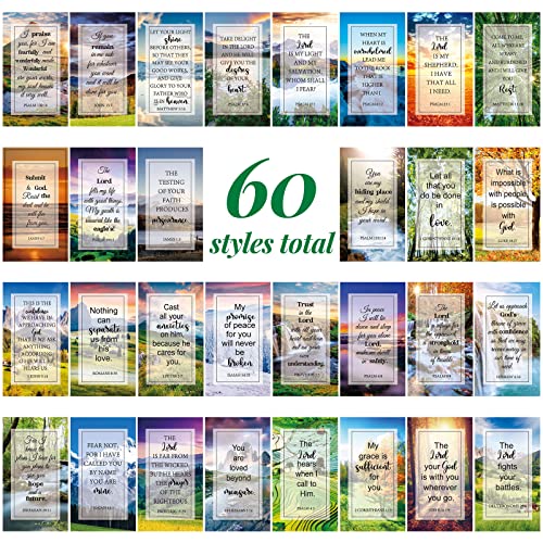 Maitys 240 Pcs Bible Verse Cards for Women Christian Scripture,Scenic - style: Scenic