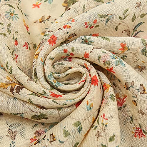 Yeieeo Boho Scarf for Women Lightweight Floral Printed Scarf Fall Winter Fashion Fringed Shawl - color: Floral 20