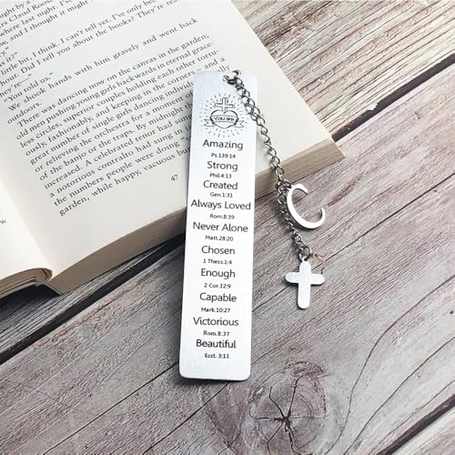 Bible Bookmark for Women Book Lovers Christian Gifts Accessories (Silver-C) - style: SILVER-C