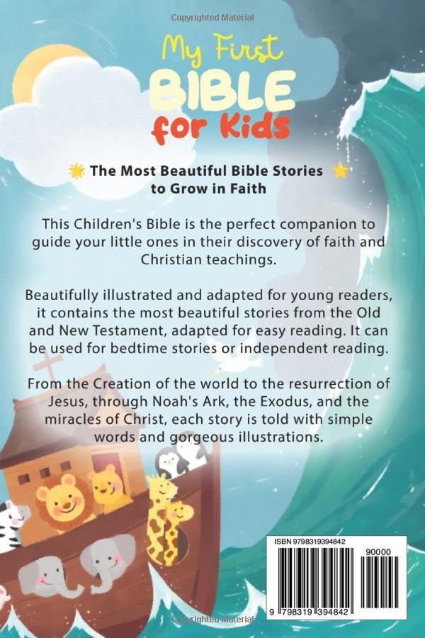My First Bible for Kids: llustrated Bible Stories for Children Ages 6-12 - Old and New Testament Readings - The Perfect Introduction to God's Word for Young Readers