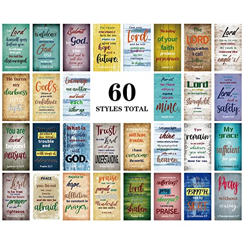 Maitys 240 Pcs Bible Verse Cards for Women Christian Scripture,Retro - style: Retro