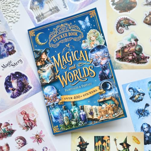 Fantasy Magic Sticker Book for Journaling Scrapbooking 400+ Stickers - color: Magical_fantasy