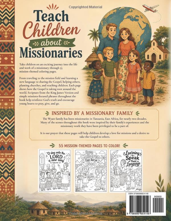 Missionary Coloring Book: An Adventure Around the World with the Gospel