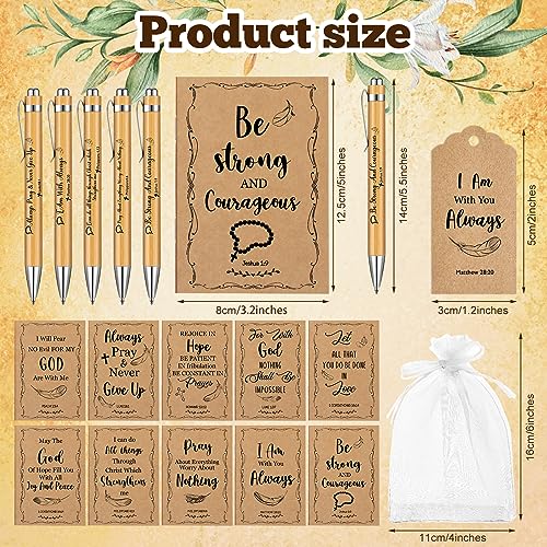 Qeeenar 200 Pcs Christian Gift Bulk Set Bible Verse, Brown, Classic - color: White, style: Classic
