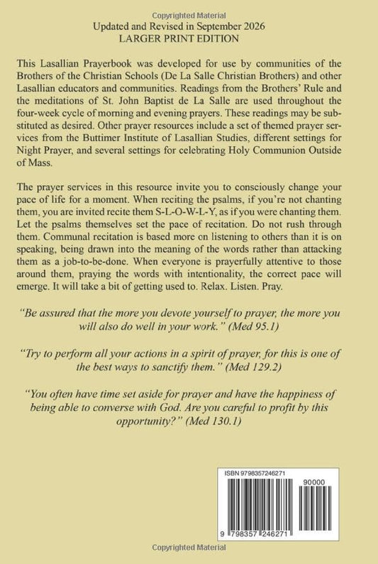 Lasallian Prayerbook: For Lasallian Communities & Groups