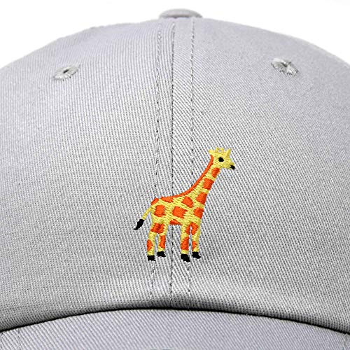 DALIX Giraffe Embroidered Dad Hat Cotton Baseball Cap Women - color: Gray