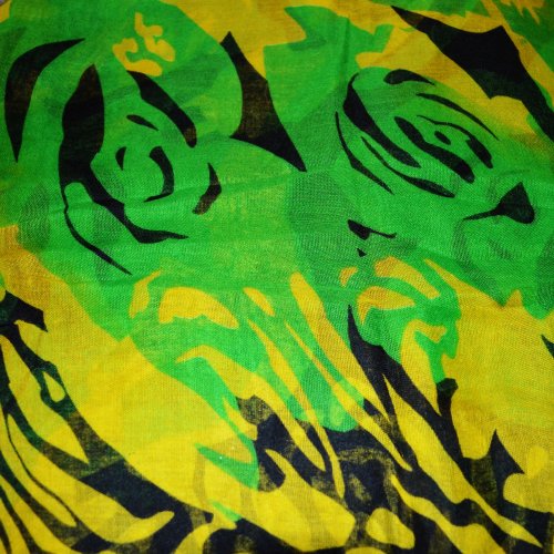 Floral Light Weight X Large Infinity Scarf - color: Rose Pattern Green