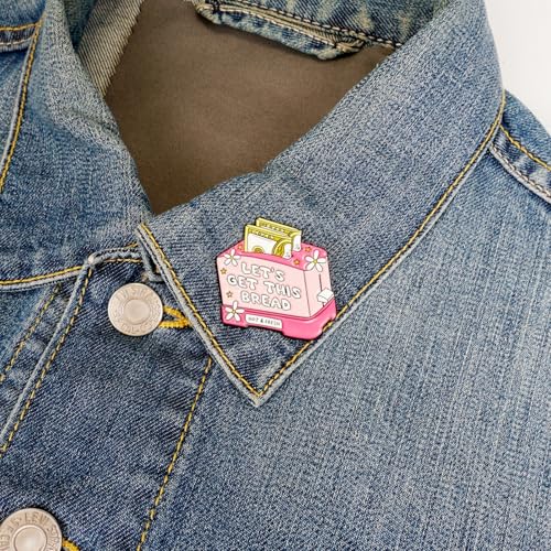 Enamel Pins, Jesus Christ & Cross Pins for Backpacks, Christian Religious God Faith Lapel Pin, Catholic Bedge Brooch for Lanyard, Bag, Hat, Clothes, Jacket, Vest. - style: Dollar Bread