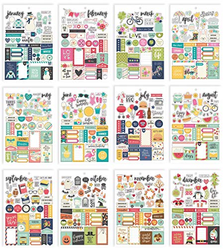 Carpe Diem 7974 Planner Essentials Seasons Sticker Tablet - color: Seasons, size: Pack of 1