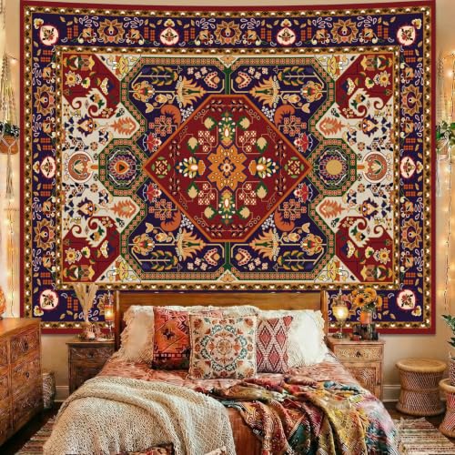 Apdidl Boho Hippie Wall Tapestry for Bedroom, Mandala Indian Tapestries - color: Boho Tapestry, size: 79"L x 60"W