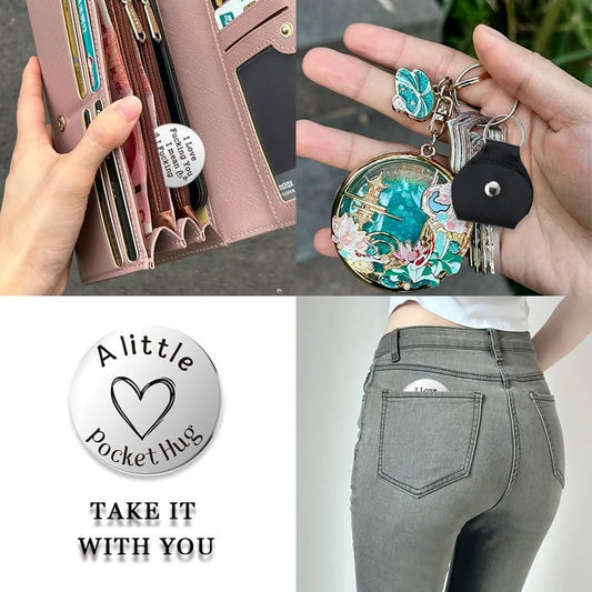 Pocket Hug Token for Women Men Him Birthday Inspirational Gifts for Daughter Friend Long Distance Gifts for Wife Mom - color: Fucking Love You