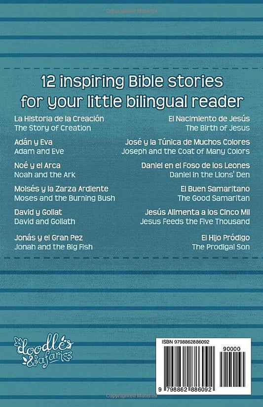 12 Spanish Bible Stories for Kids: Short Story Books in Spanish and English Ages 3+ | Biblical Bilingual Stories about Jesus for Children and Toddlers (Spanish Books for Kids)