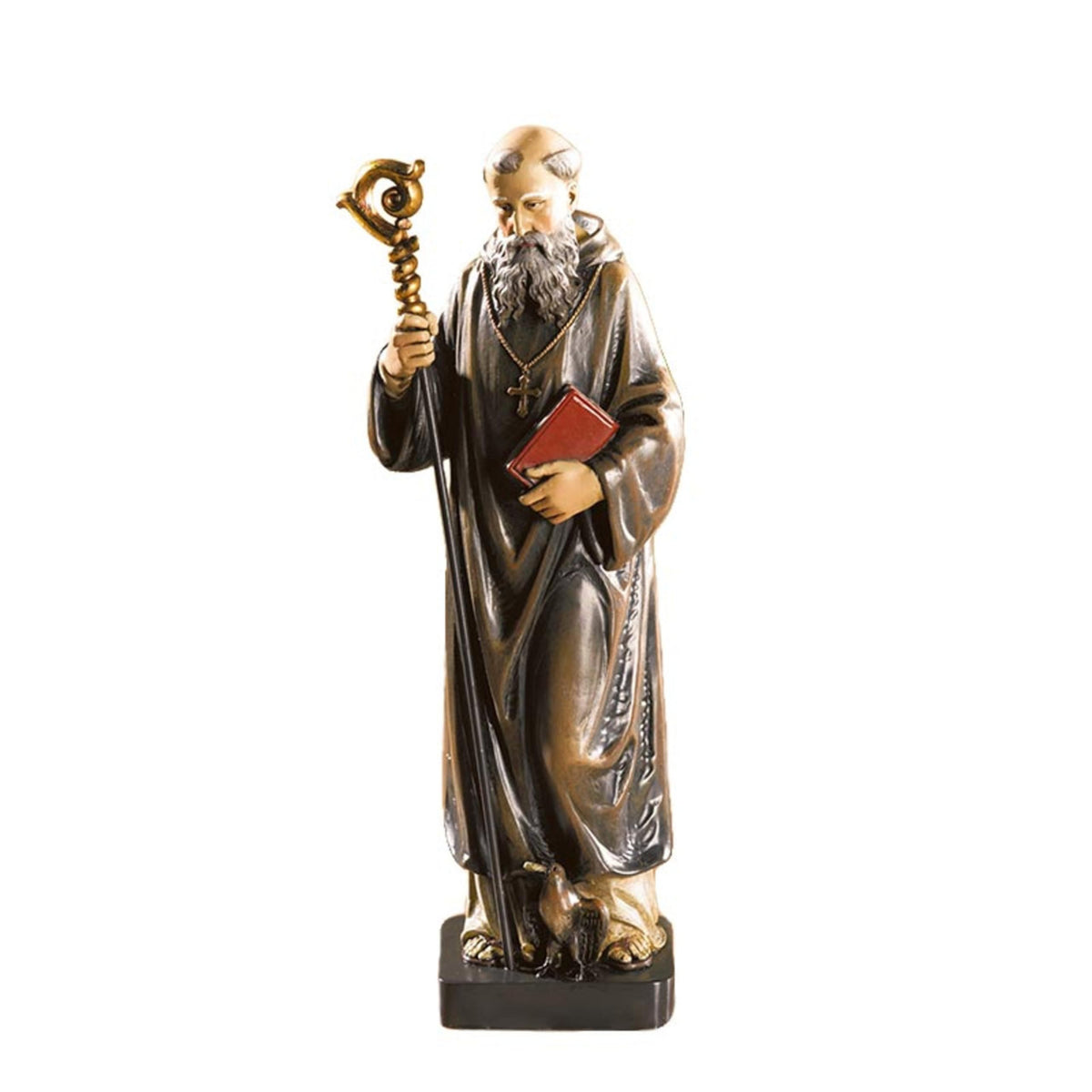 Patron Saint St Benedict Catholic Christian Statue Figure Home Decor Protection - color: Saint Benedict