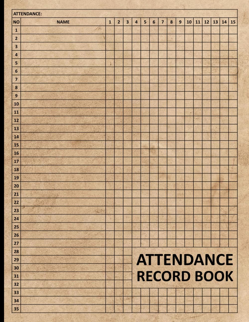 Attendance Record Book: Large Print Attendance Book for Teachers, Daycare, Preschool Homeschool and Sunday School Students